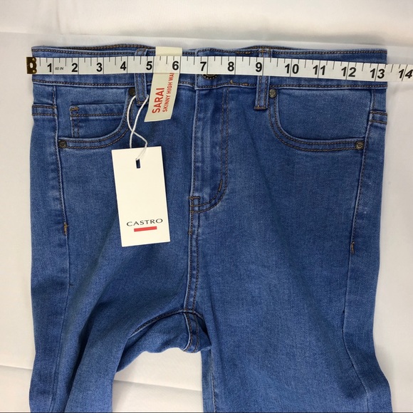 Castro Jeans Sarai Skinny High Waist Size 4 NWT - Picture 3 of 16